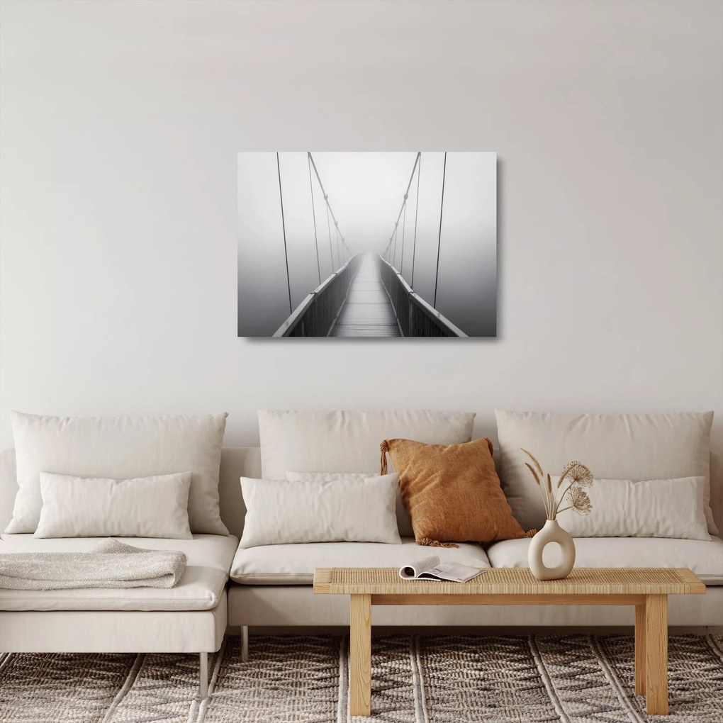 Kép - Híd az ismeretlenbe (üvegen) (70x50 cm)