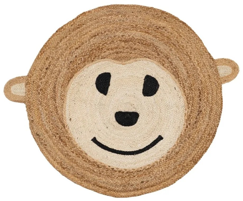 Natúr színű juta gyerek szőnyeg ø 100 cm Chiquillo – Ixia