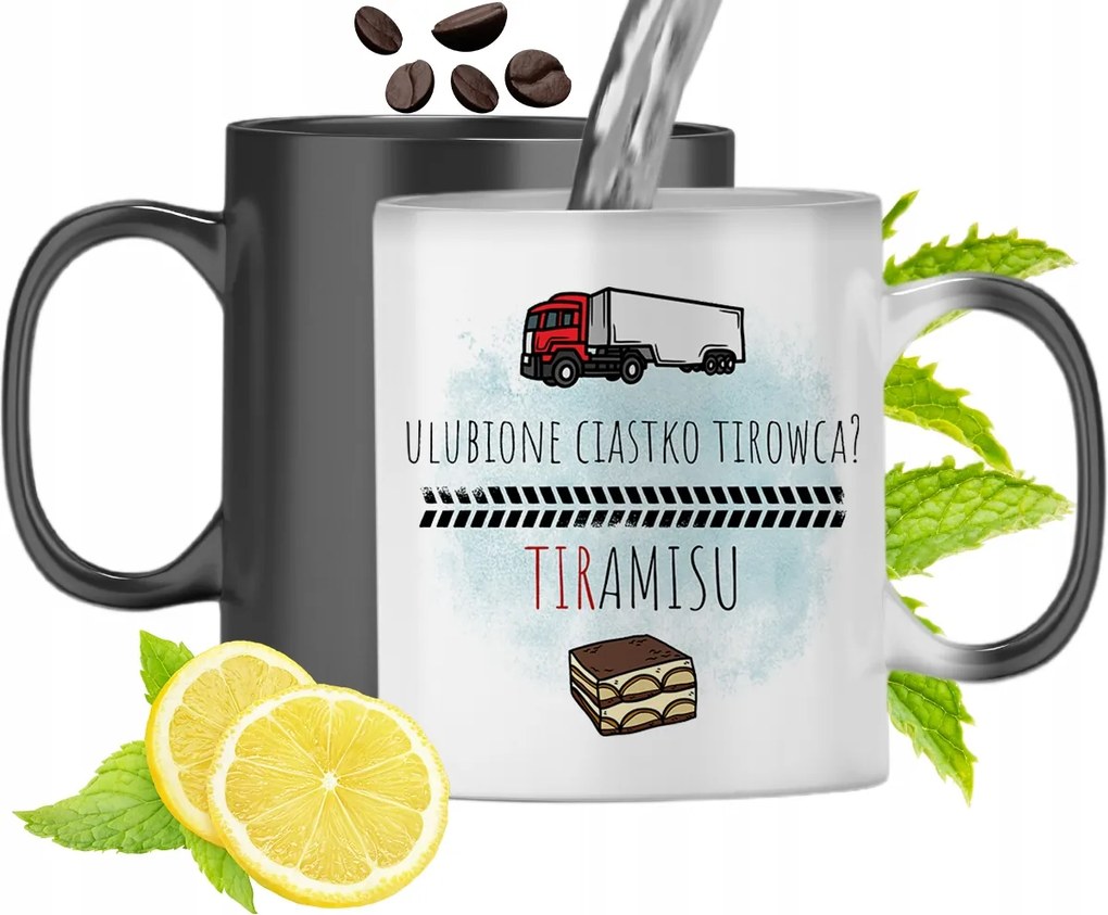 Mágikus Bögre Teherautóknak Színváltós, fényképes nyomattal