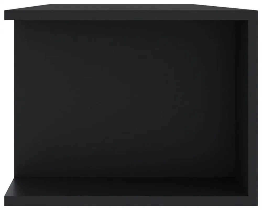 fekete TV-szekrény LED-lámpákkal 135 x 39 x 30 cm