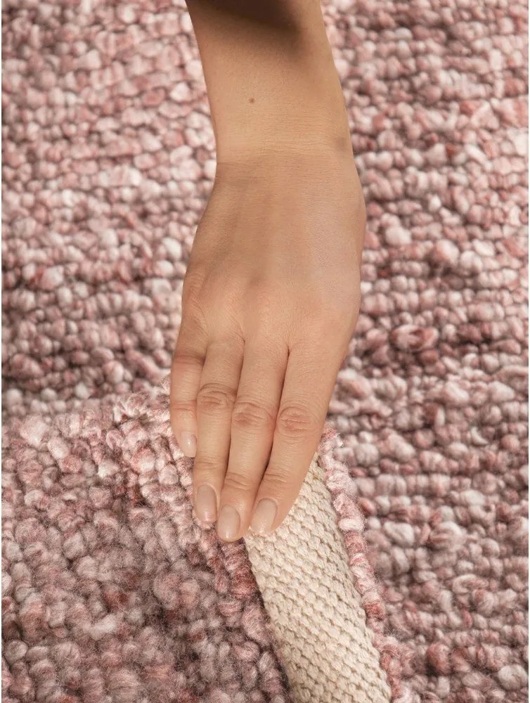 Törtrózsaszín kézi szövésű buklé futószőnyeg 80x200 cm Notting Hill Portobello – Ted Baker