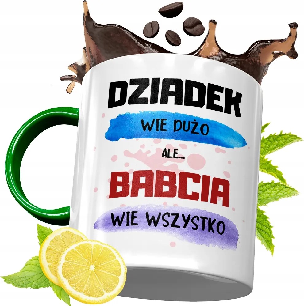 Zöld Bögre Nagymamáknak Nagymama Napjára Ajándék fényképes nyomattal