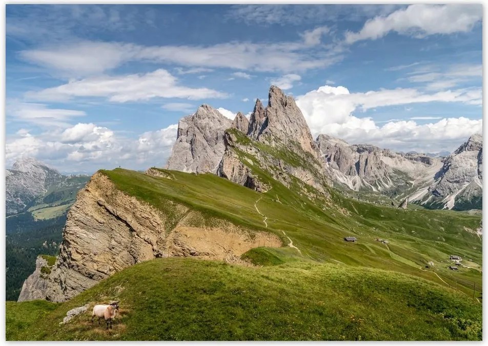 Poszterek A0 Szint Bárány a hegyekben Hegyek Kilátás
