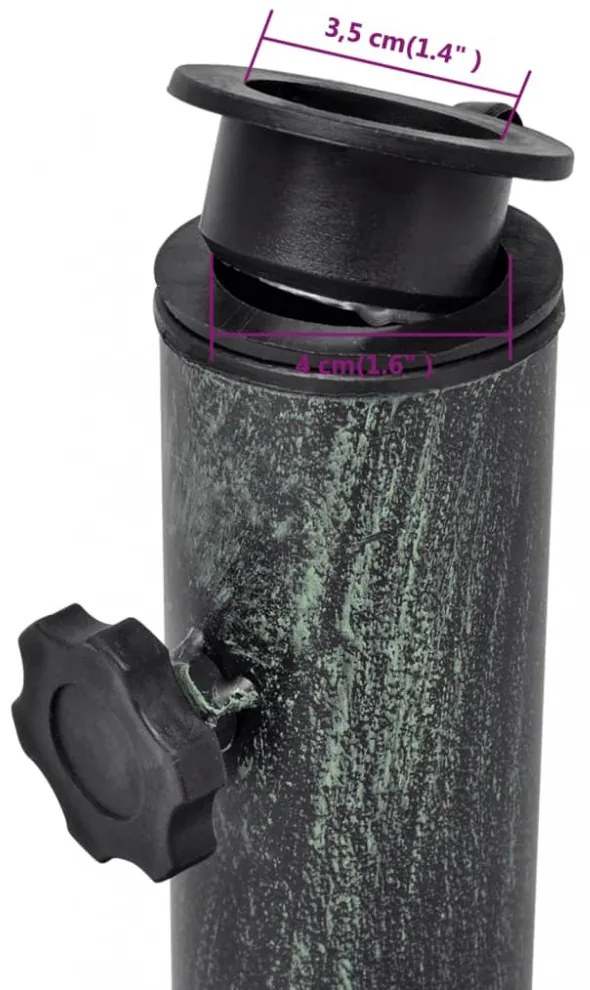 öntött vas napernyő talp 12 kg 48 cm