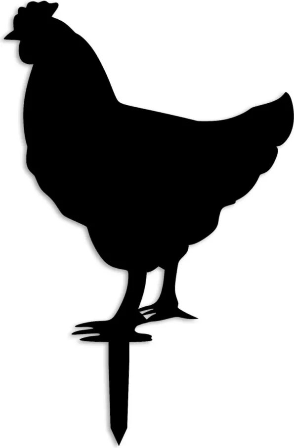 Chicken fém kerti dísztárgy, 64×42 cm – TR565TNL1263