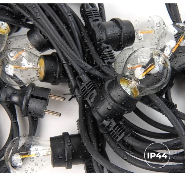 Kültéri dekoratív lánc MIMOSA 10xE27/1,3W/230V IP44 10 m