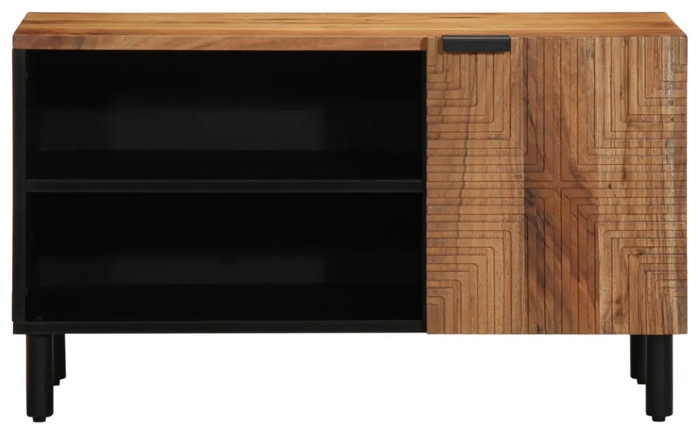 TV Szekrény 80x31,5x46 cm Tömör Akácfából