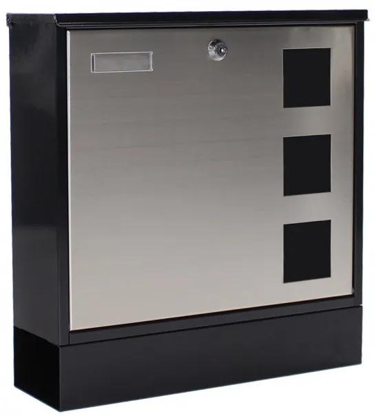 T05535 Design Mailbox Inox nemesacél postaláda 380x370x120mm