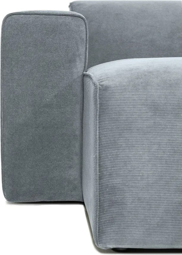 Szürke kordbársony kanapé modul (bal oldali) Sting – Scandic