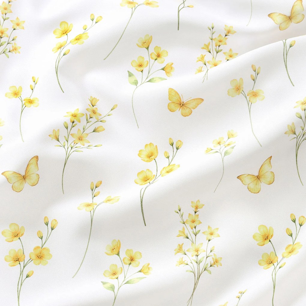 Goldea ovális teflonos terítő - sárga rét 140 x 280 cm