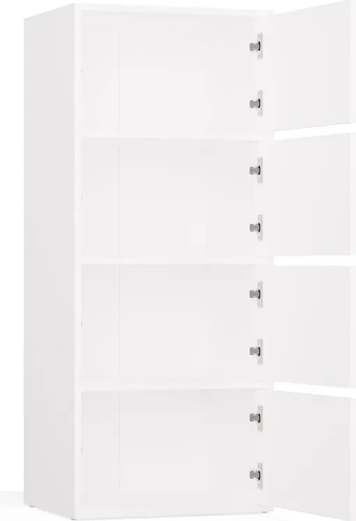 Aldabra ALMA (4 polcos) komód, 50x119x40 cm, fehér