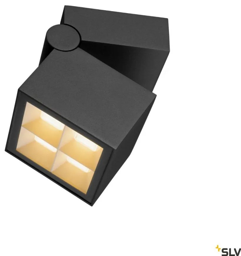SLV 1007458 CUBE Modern Kültéri Fali Lámpa Antracit LED IP65
