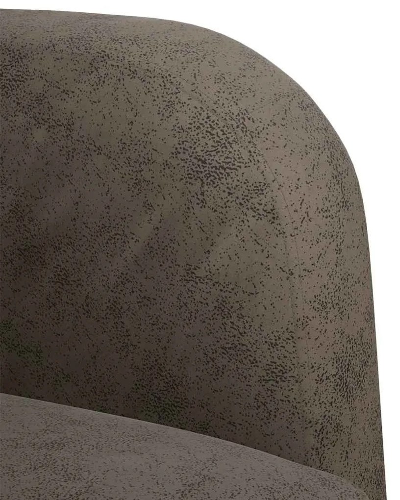 sötétszürke műbőr kanapé szék karfával 54 cm