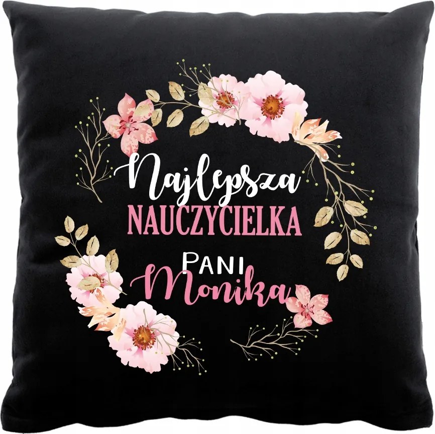 Fekete Nyomott Mintás Párna Ajándék Pedagógusnapra