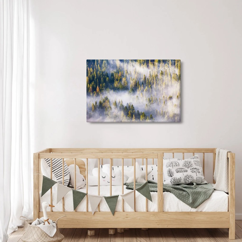 Fák képe a ködben (90x60 cm)