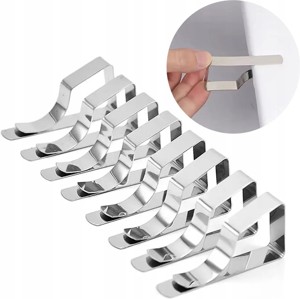 Strado Acél asztalterítő csipesz ST8 ezüst