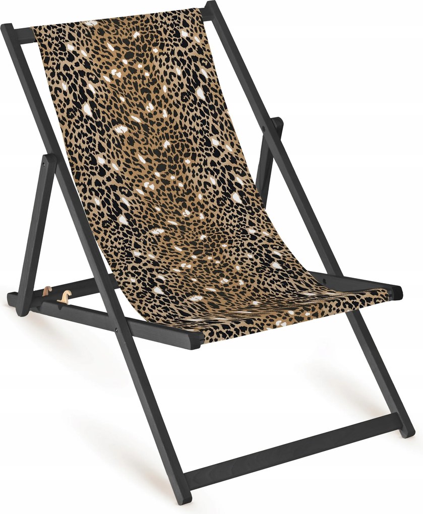 Napozóágy Fa Pöttyös Leopárd Kerti Szék Összecsukható Fa Erős