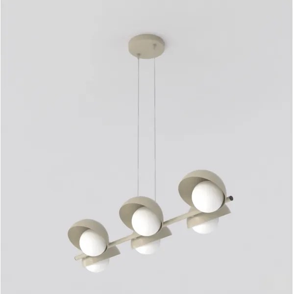 BOOM elegáns kábeles csillár, 6× G9 foglalat, 8 W/izzónként, 230 V, bézs