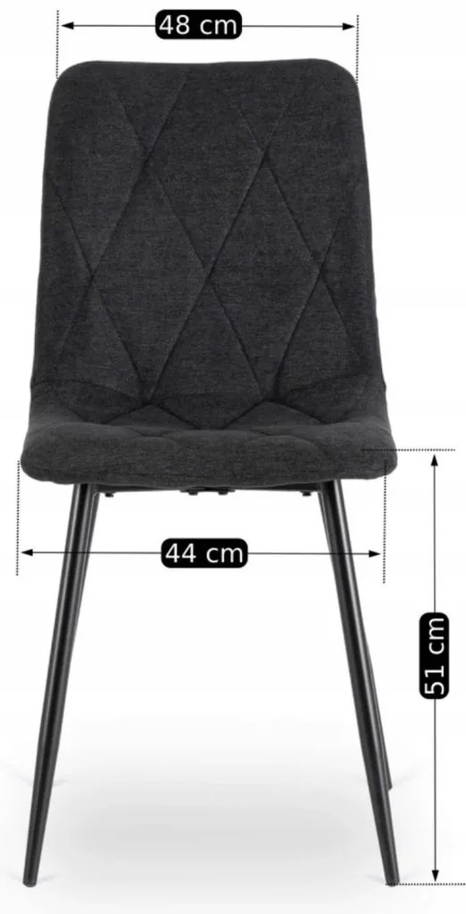 Krzesło ROBIN 2 Czarne