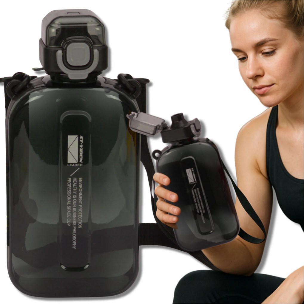 Tressari Motivációs kulacs 750ml, szivárgásmentes kulacs, BPA-mentes, sport kulacs vízhez