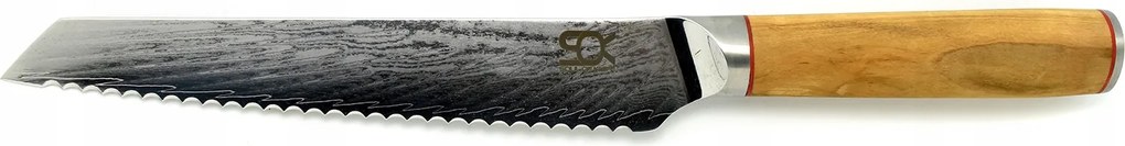 Kenyérvágó kés 200 Dellinger Olive Wood Damascus