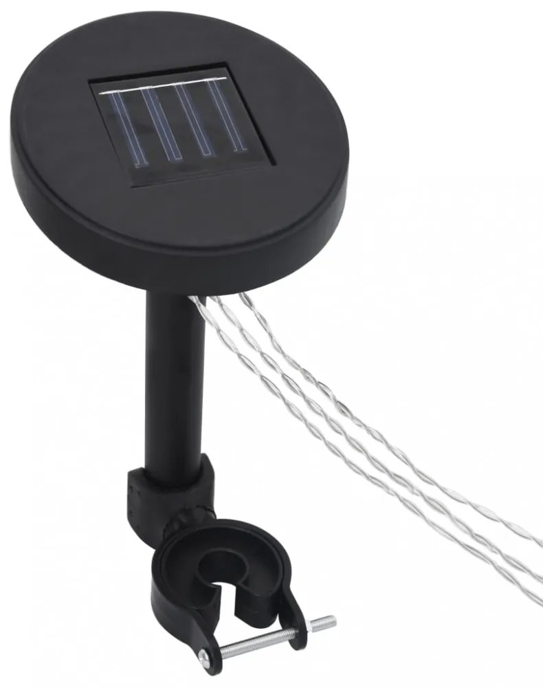 pavilon LED fényfüzér napelemes panellel