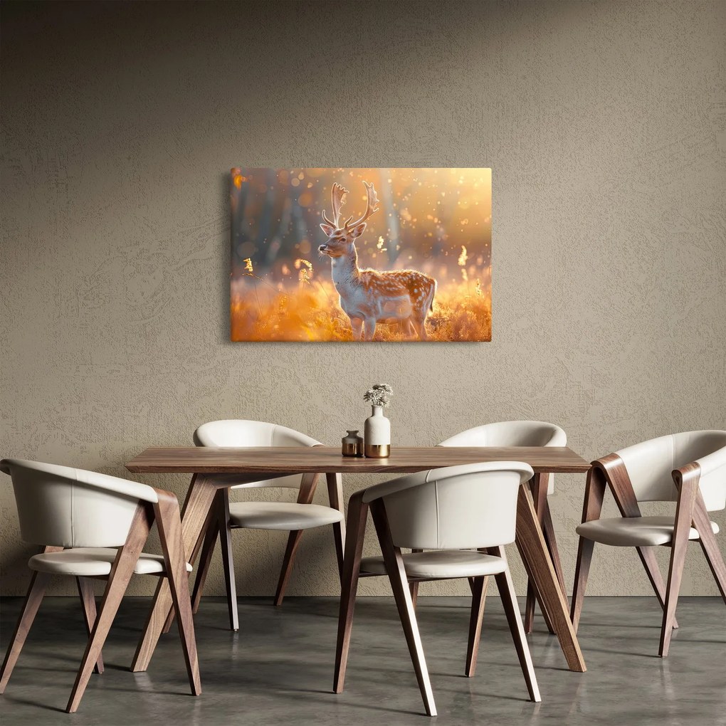 Kép - Szarvas a mezőn (90x60 cm)
