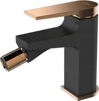 Invena Midnight Bidé Csaptelep, Fekete/rose Gold