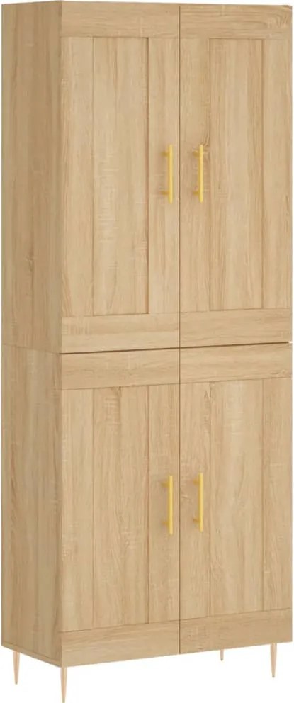 vidaXL sonoma tölgy szerelt fa magasszekrény 69,5 x 34 x 180 cm