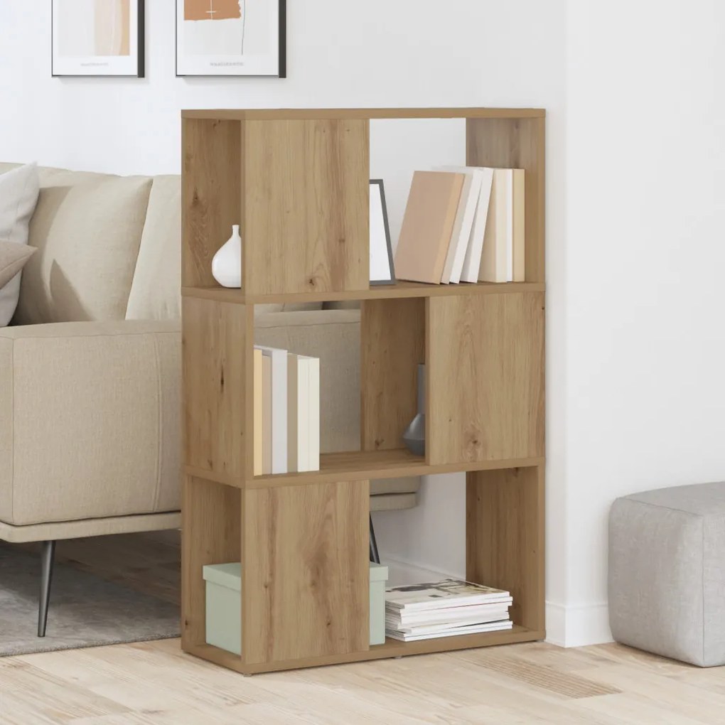 Könyvtartó Mesteri tölgy Szerelt fa 60 x 24 x 94 cm Könyvtartó