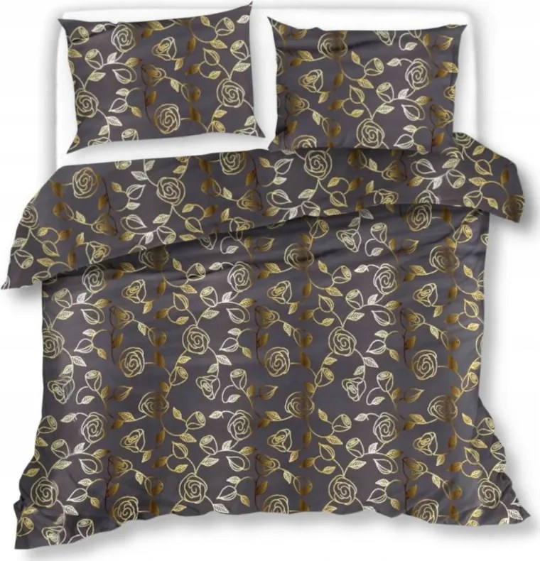 Ágynemű garnitúra 140x200 Pamut-szatén 70x80 párnahuzat Puha Mintás