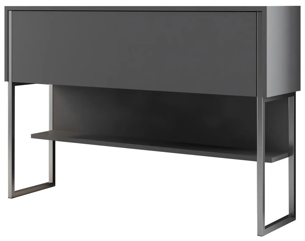 Komód Luxe - Silver, Anthracite