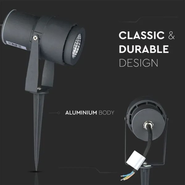 LED Kültéri lámpa LED/12W/100-240V IP65 3000K szürke