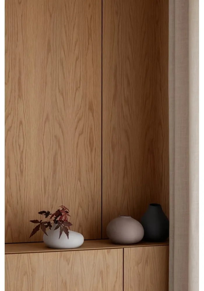 Világosszürke porcelán váza (magasság 13 cm) Nona – Blomus