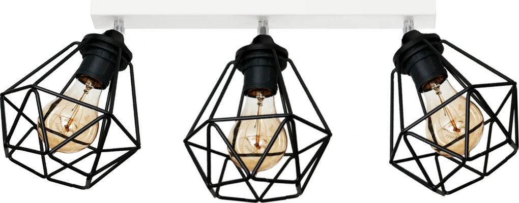 Mennyezeti lámpa fali lámpa Diamond 3 White led díszléc