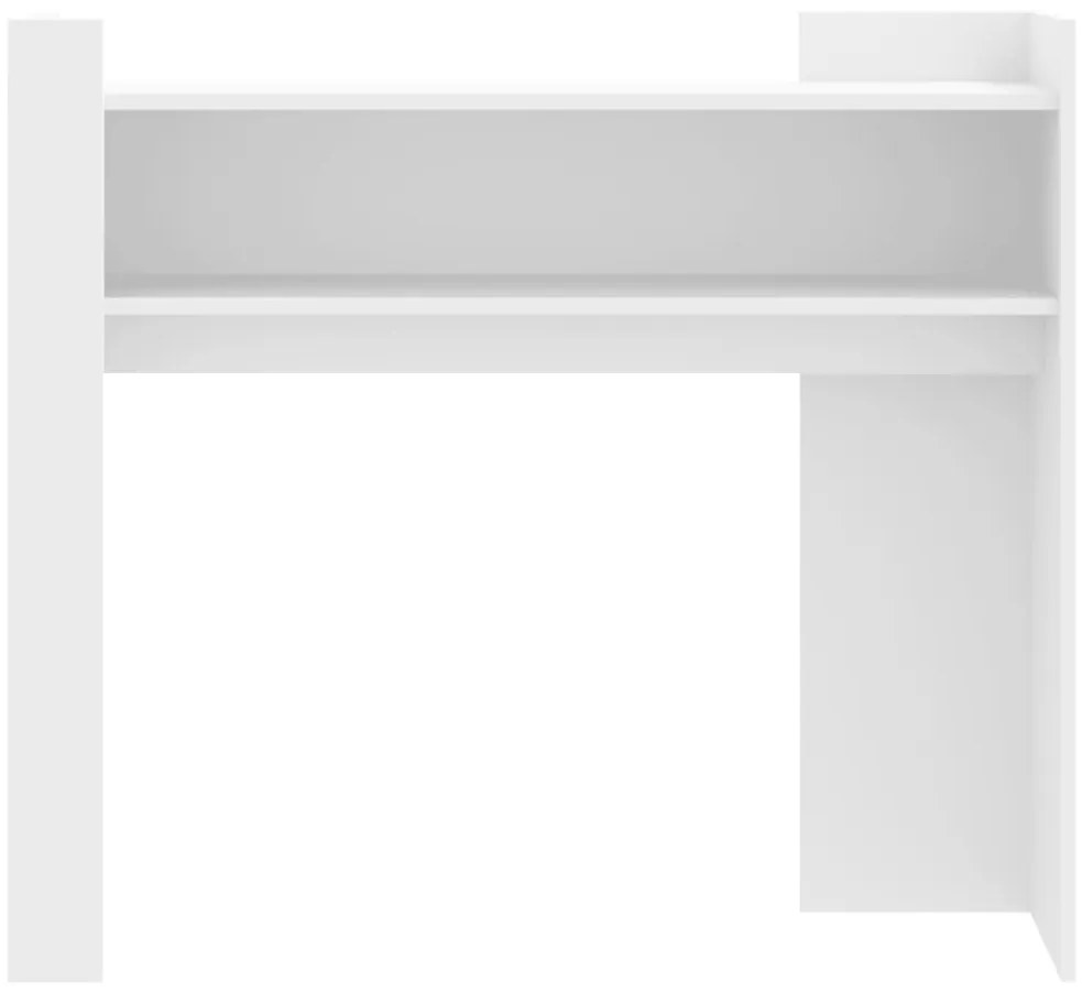 fehér szerelt fa tálalóasztal 100 x 35 x 90 cm