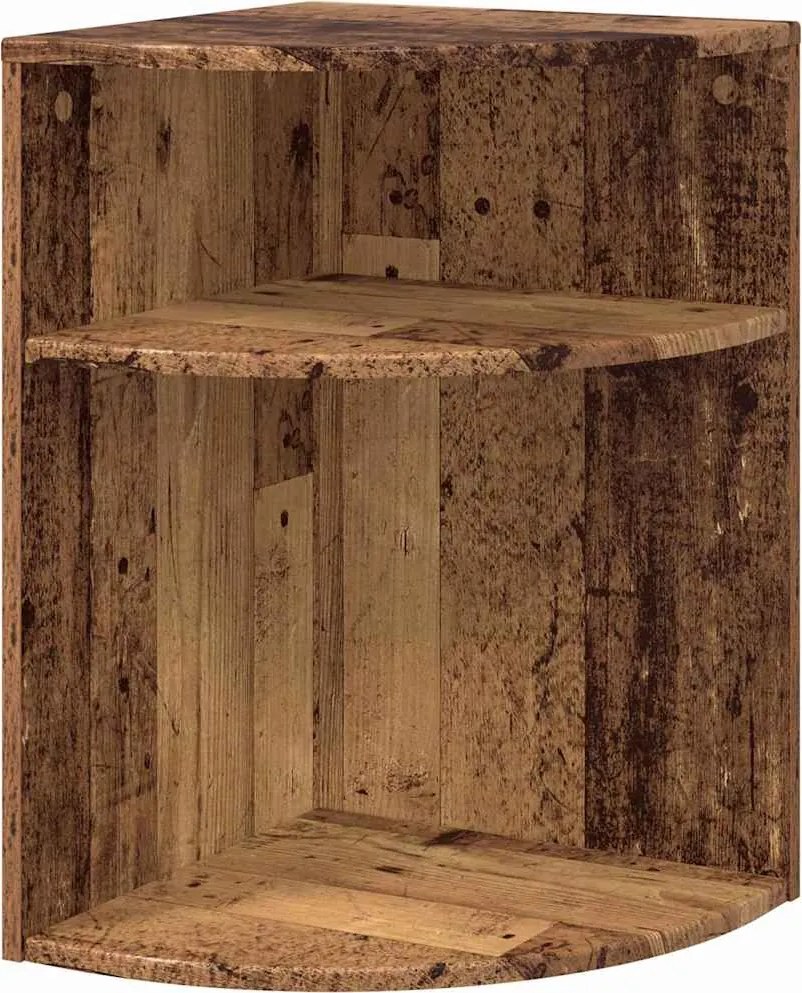 vidaXL Végasztal Öreg fa 39,7 x 39,7 x 60 cm Faanyag
