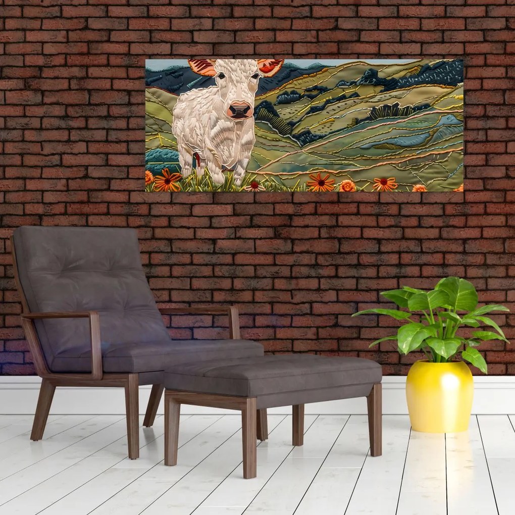 Kép - Kötött motívum utánzata (120x50 cm)