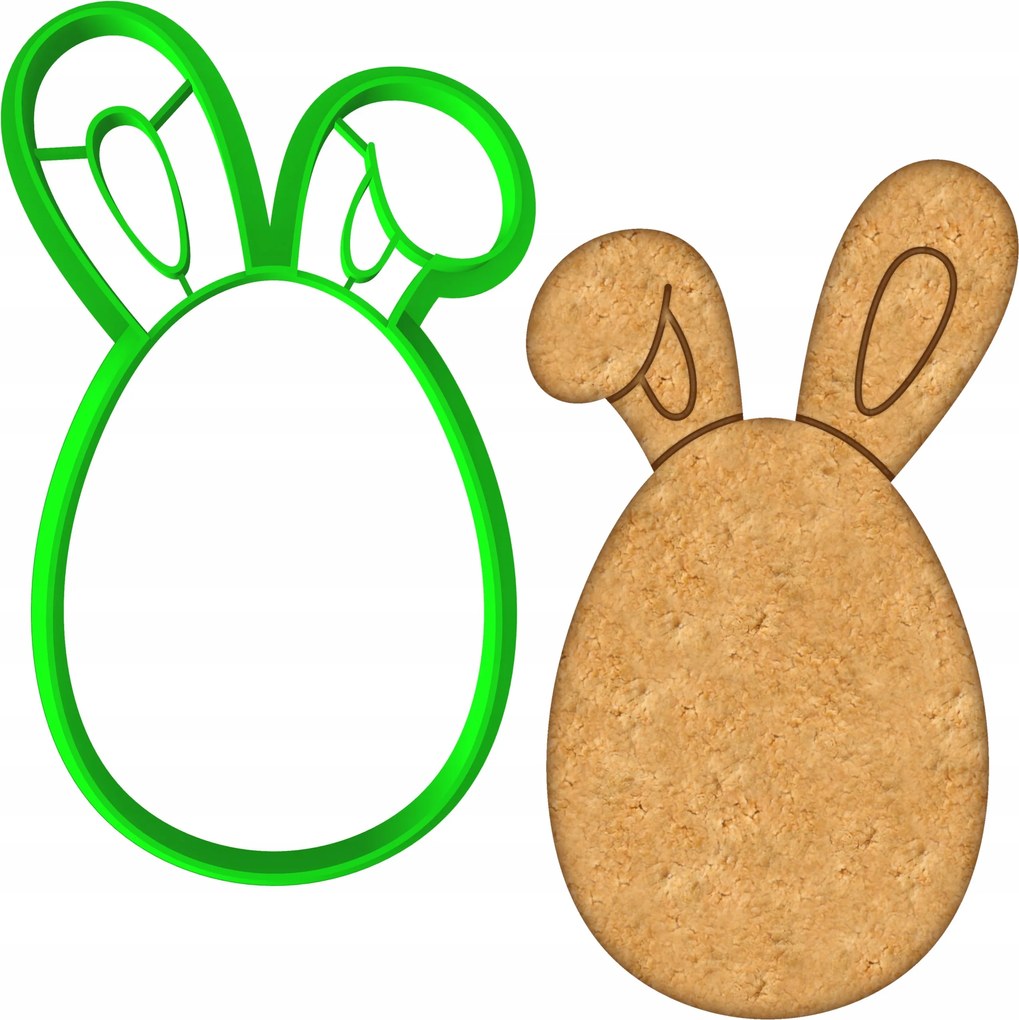 Húsvéti Forma Mézeskalács lyukasztó Húsvéti Tojás 8cm