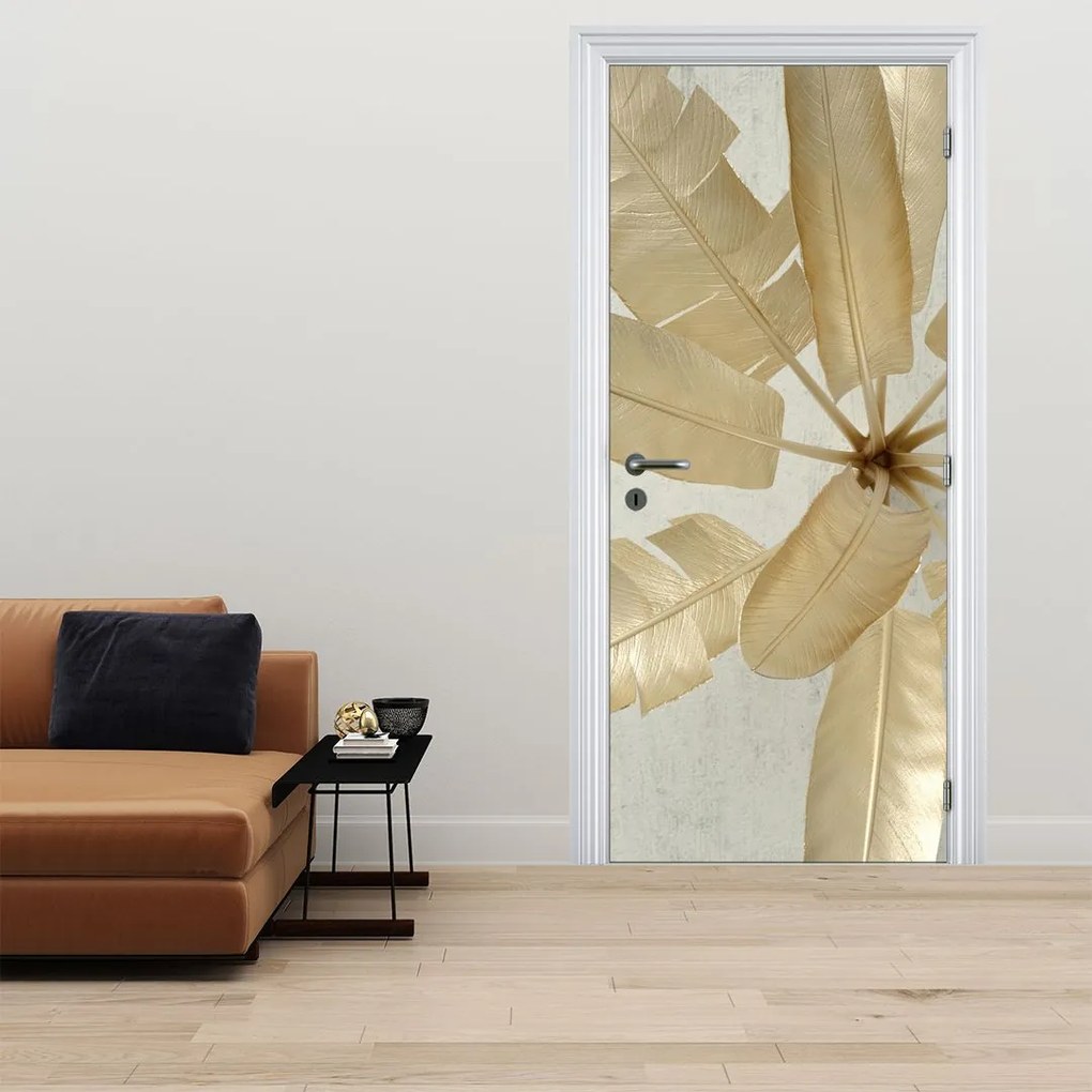 Fotótapéta ajtóra - Pálmalevelek (95x205cm)