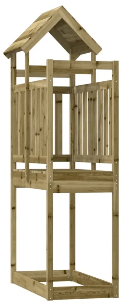 impregnált fenyőfa játszótorony 52,5 x 110,5 x 214 cm