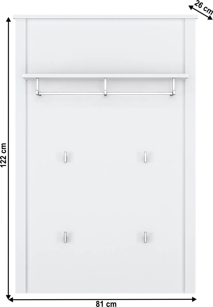 Fogas panel 80, fehér, OLJE