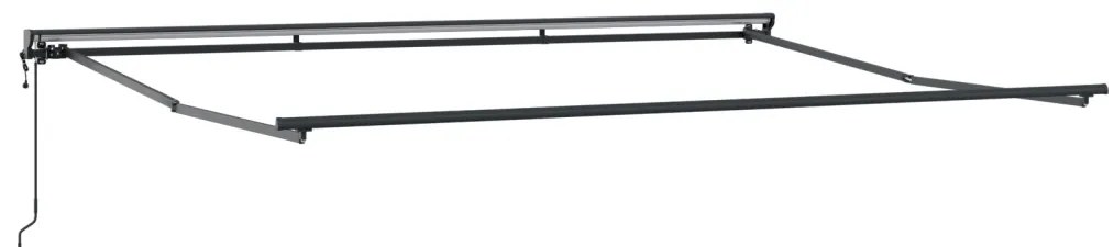 Napernyő keret Antracit 4,5 × 3 m Porszórt acél és alumínium