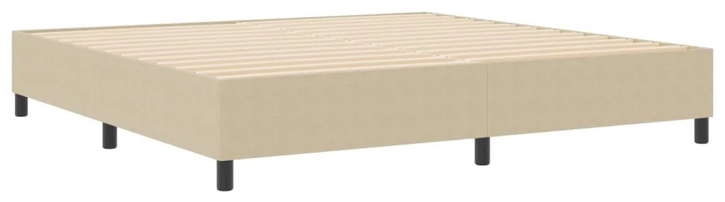 Boxspring Ágy Világos Zöld Szürke 200x200 cm Corduroy Szövet