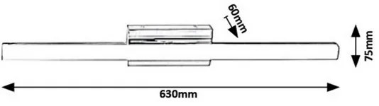 Rabalux 5781 - LED Fürdőszobai fali lámpa BASTIAN LED/13W/230V IP44