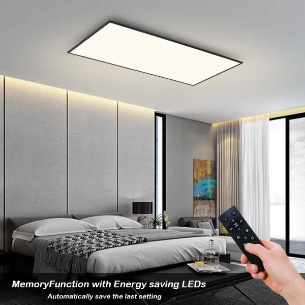 BRILAGI - LED dimmelhető mennyezeti lámpa SLIMFRAME LED/80W/230V 120x60 cm fekete + távirányító