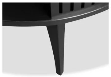 Kávésasztal ROENNI 44x75 cm fekete/fehér