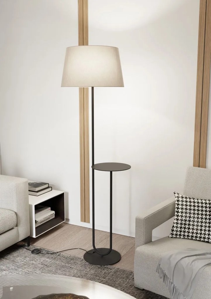 Emibig modern állólámpa hotel bézs fekete emi1421/lp1
