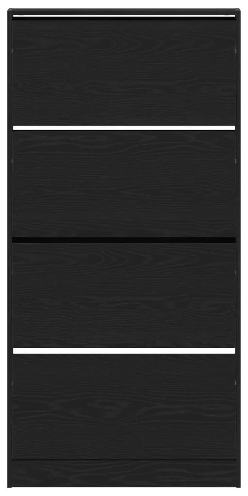 Cipőszekrény Fekete tölgy Műszaki fa 80 x 21 x 163.5 cm Tartós