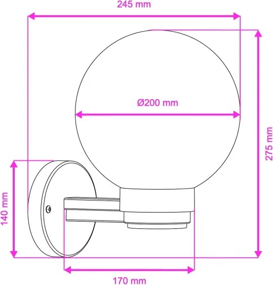 BRILAGI -LED RGBW kültéri fali lámpa HARBOR 1xE27/12W/230V IP33 antracit/fehér